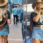 miranda lambert short skirt